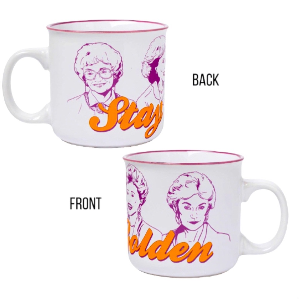 1ct The Golden Girls Stay Golden Ceramic Camper Mug, 20 Ounces